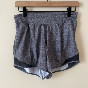 Lululemon Hotty Hot Short *High-Rise Long 4" Heather Lux Multi Black 4